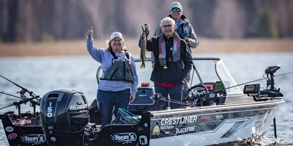 Governor Evers at the 2022 Fishing Opener.